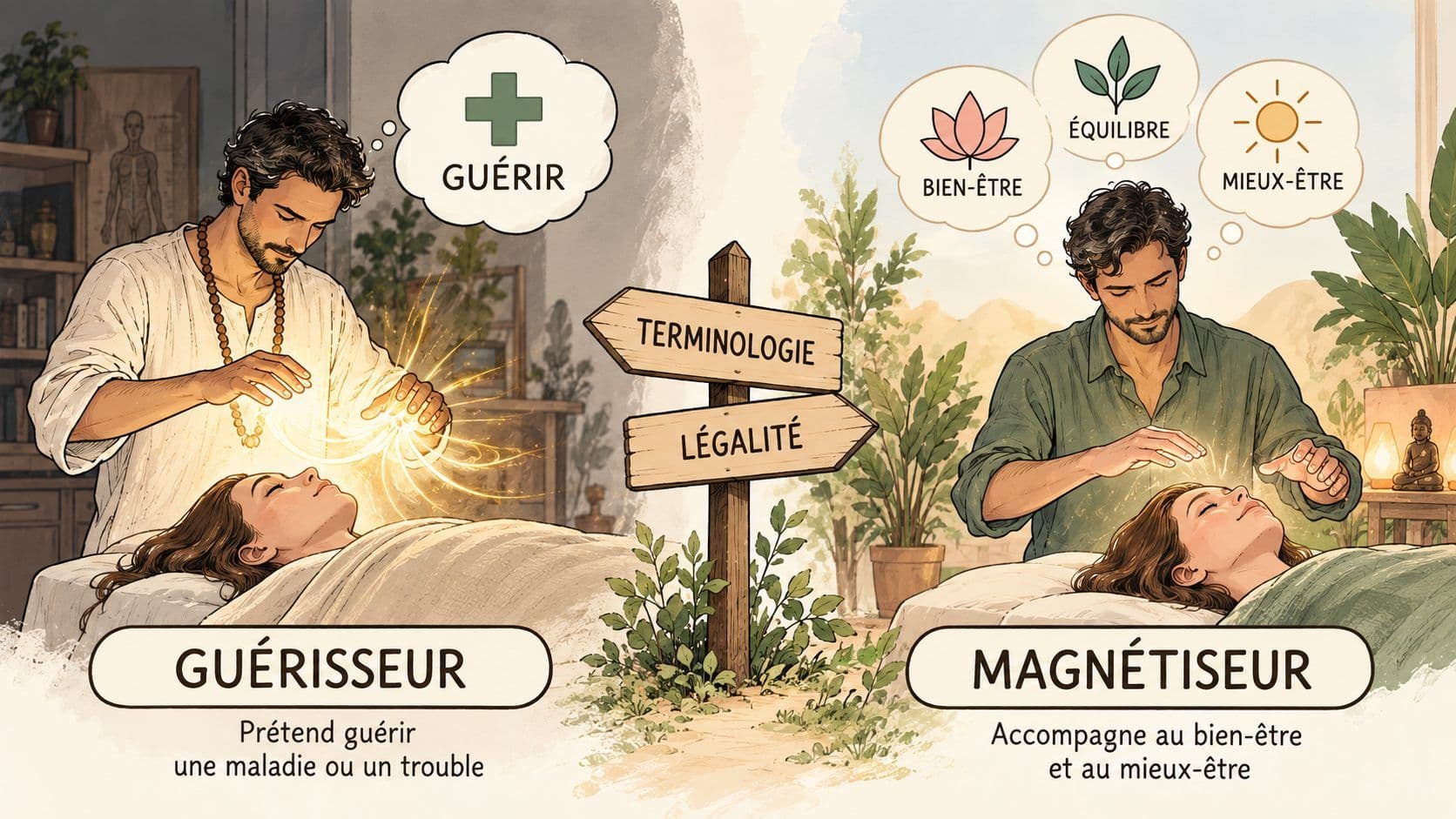 Différence entre guérisseur et magnétiseur, expliquée par Steven Patron Da Lage